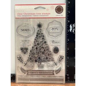 Clear Christmas Tree Stamps By Martha Stewart M230892 EK SUCCESS